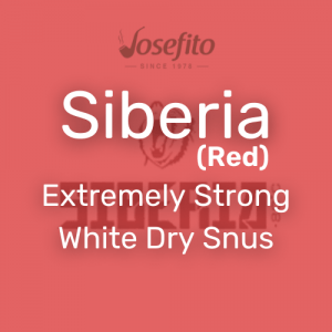 טבק לעיסה סיבריה אדום יבש חזק במיוחד | Siberia (Red) Extremely Strong White Dry Snus