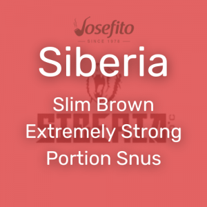 טבק לעיסה סיבריה חום סלים חזק במיוחד | Siberia Slim Brown Extremely Strong Portion Snus